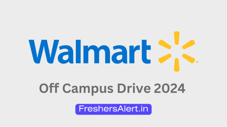 Walmart Off Campus Drive 2024 : Hiring Freshers SDE - Data Engineer